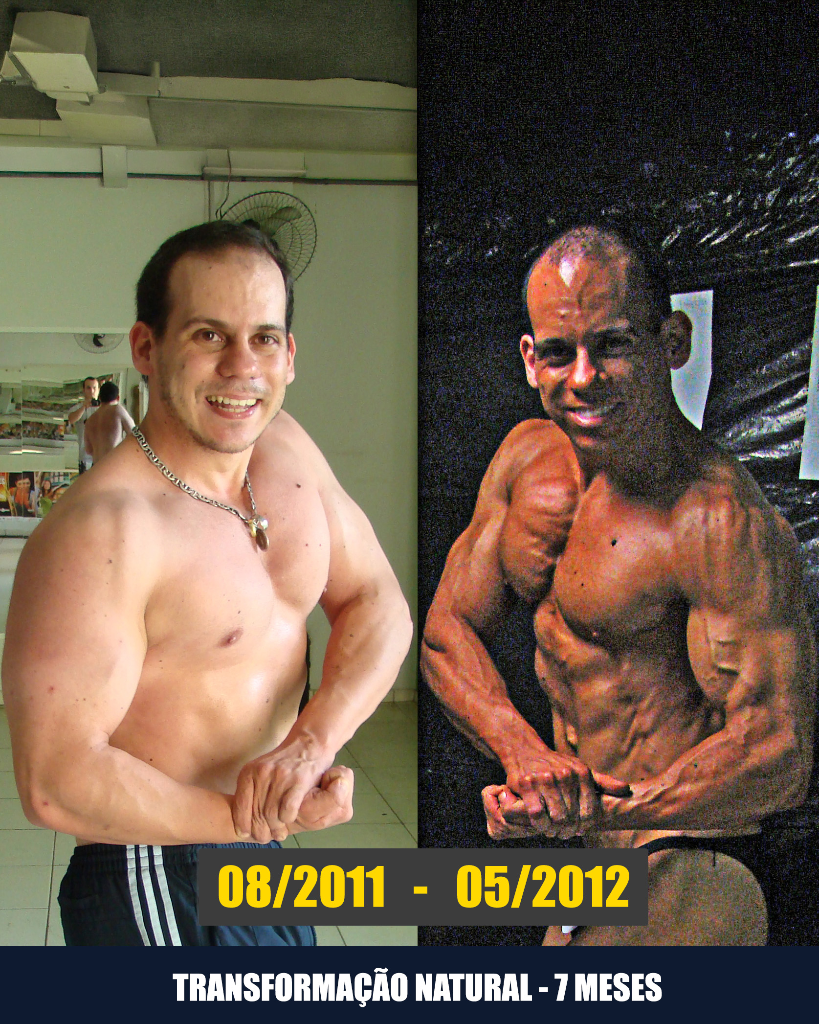 Miguel Chain — antes e depois, transformação natural